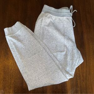 SOLD Lululemon At Ease Jogger Heathered Melody Light Gray Sweatpants 28”